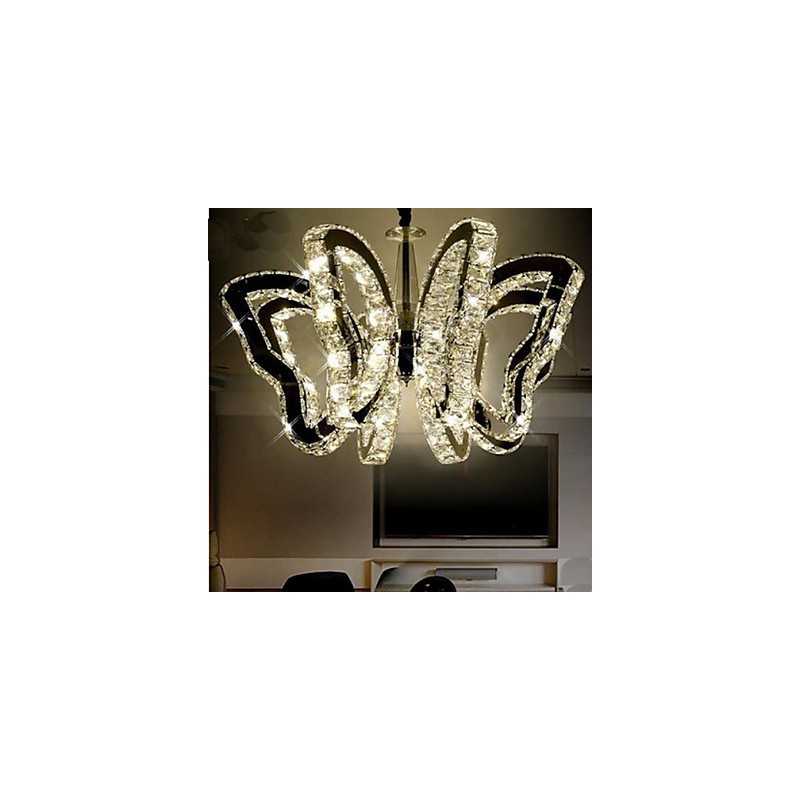 Lámpara de mariposa moderna lámpara de cristal de lujo
