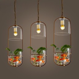 Lámpara colgante de diseño decorativo contemporáneo moderno (no incluye plantas)