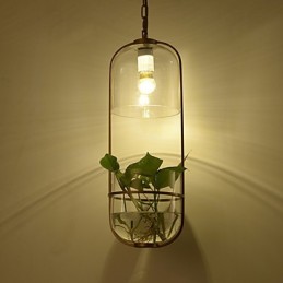 Lámpara colgante de diseño decorativo contemporáneo moderno (no incluye plantas)