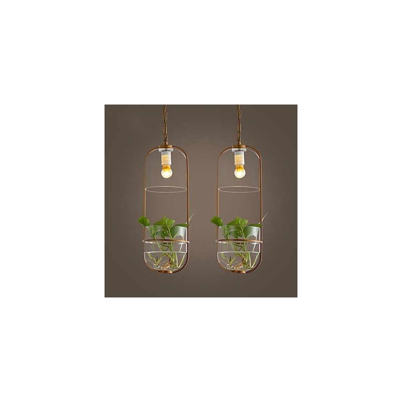 Lámpara colgante de diseño decorativo contemporáneo moderno (no incluye plantas)