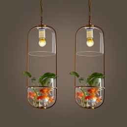 Lámpara colgante de diseño decorativo contemporáneo moderno (no incluye plantas)