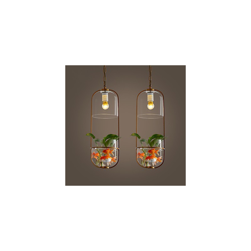 Lámpara colgante de diseño decorativo contemporáneo moderno (no incluye plantas)