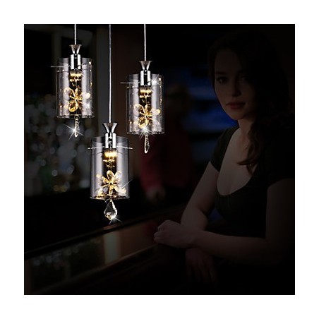 Lámpara colgante de cristal moderna y contemporánea de otros tipos de vidrio