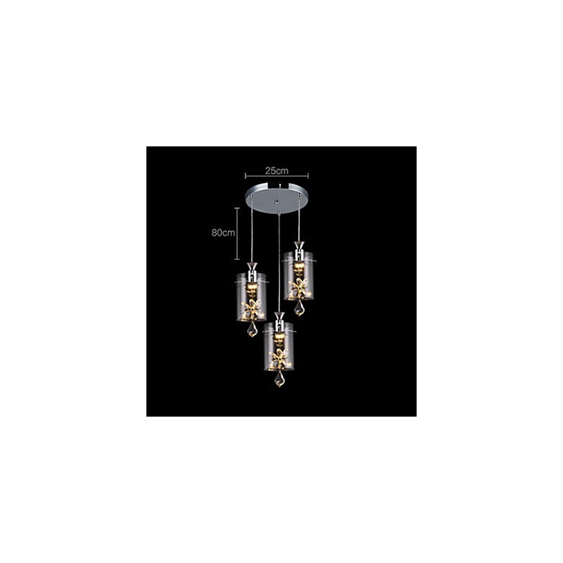 Lámpara colgante de cristal moderna y contemporánea de otros tipos de vidrio