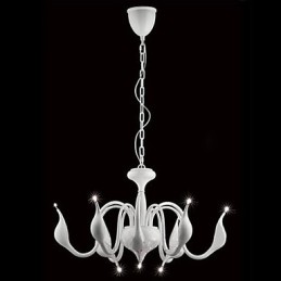 Lámpara de araña moderna contemporánea de metal galvanizado