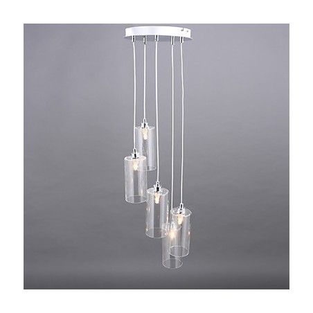 Lámpara moderna sencilla de vidrio con luz creativa