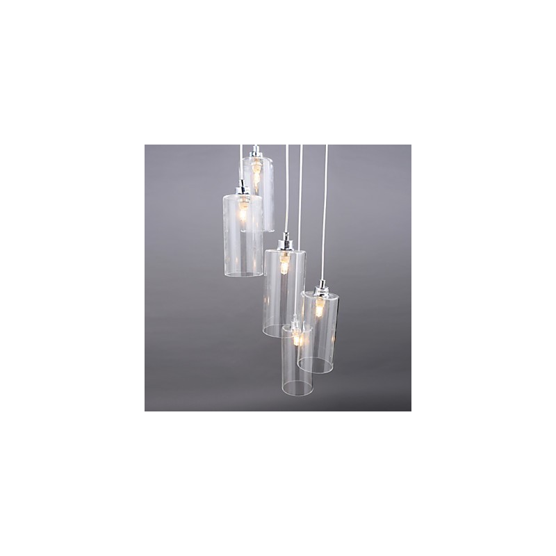 Lámpara moderna sencilla de vidrio con luz creativa