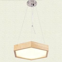 Lámpara colgante de bambú de madera, estilo campestre, contemporáneo y moderno.