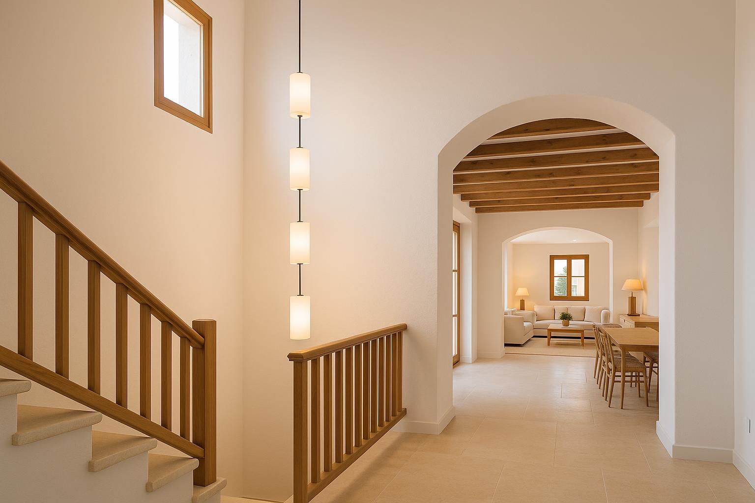 Iluminación para escaleras interiores: cómo elegir luces seguras, bonitas y bien integradas
